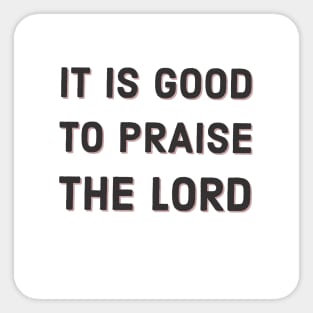 Praise God Sticker